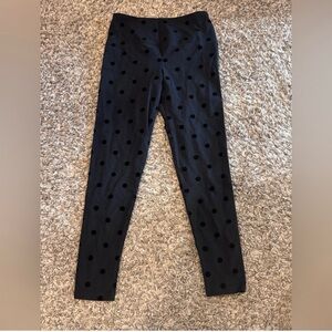 Intro Love The Fit Polka Dot Leggings Petite Small Tummy Control Velvet Dots